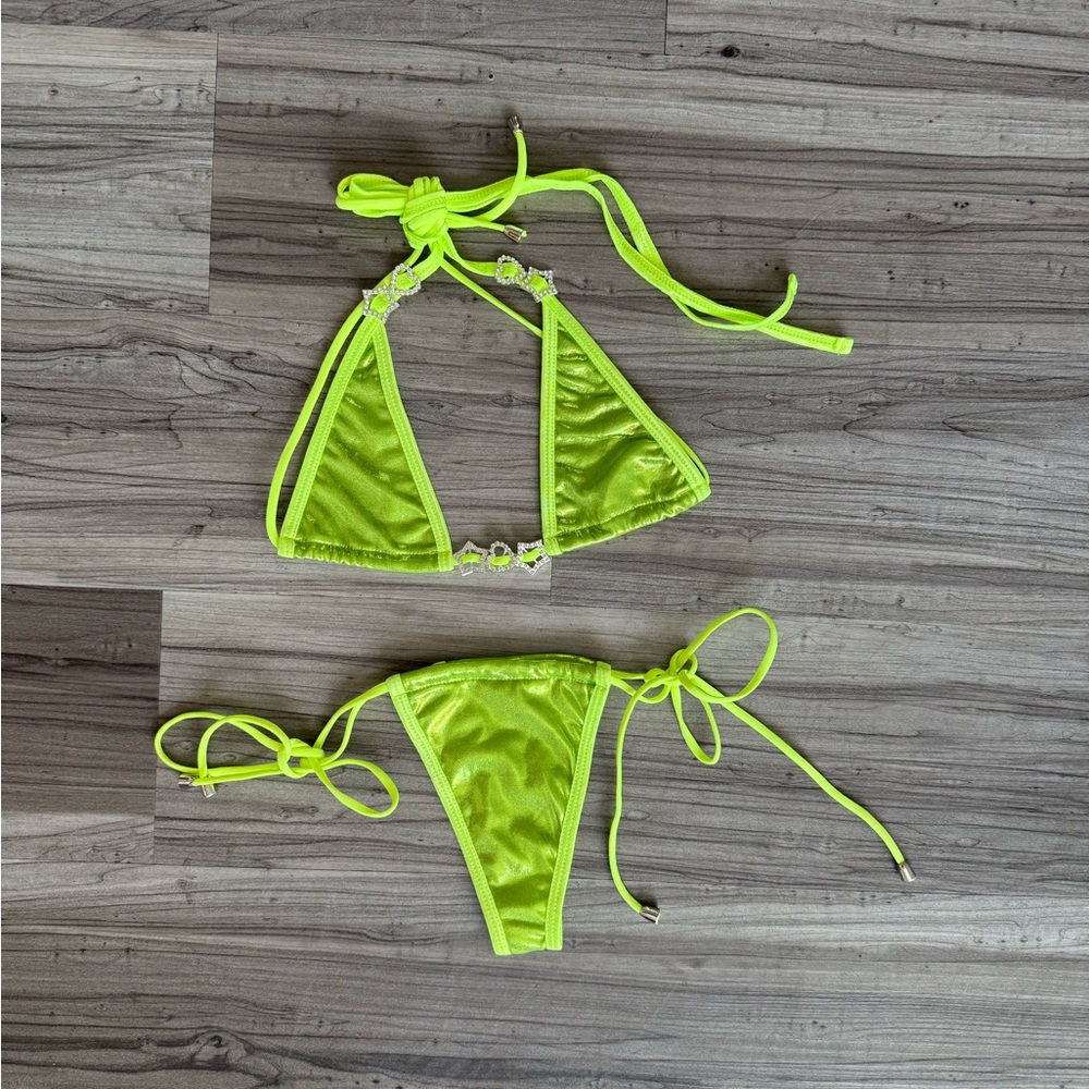 NEW Bubblegum the Brand Neon Green Bikini
